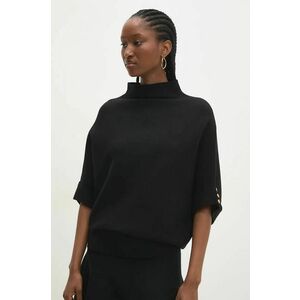 Answear Lab pulover femei, culoarea negru, light, cu turtleneck imagine