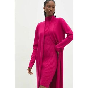 Answear Lab rochie și cardigan culoarea roz imagine