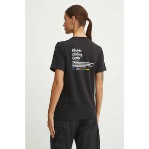 The North Face tricou din bumbac Climb femei, culoarea negru, NF0A8AZZ42I1 imagine