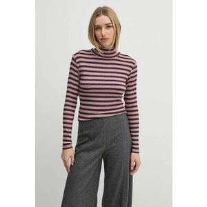 Pepe Jeans longsleeve EFELINA femei, culoarea rosu, cu turtleneck, PL505936 imagine