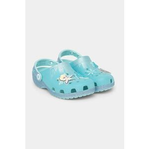 Crocs slapi copii CROCSCLASSIC FROZEN ELSA CLOG culoarea turcoaz, 210235 imagine