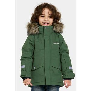 Didriksons BJÄRVEN KIDS PARKA culoarea verde, 505470 imagine