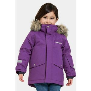 Didriksons BJÄRVEN KIDS PARKA culoarea violet, 505470 imagine