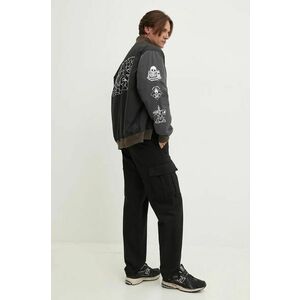 Vans geaca bomber barbati, culoarea negru, de tranzitie, oversize, VN000JY1KOU1 imagine