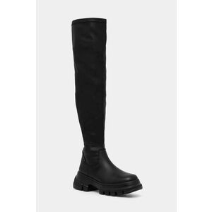 Tommy Jeans cizme TJW LIGHTWEIGHT OTK BOOT femei, culoarea negru, cu platforma, EN0EN02634 imagine