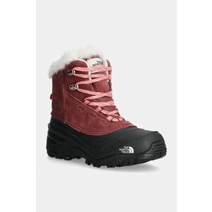 The North Face cizme de iarna copii SHELLISTA V LACE WP culoarea bordo, NF0A7W5X7I01 imagine