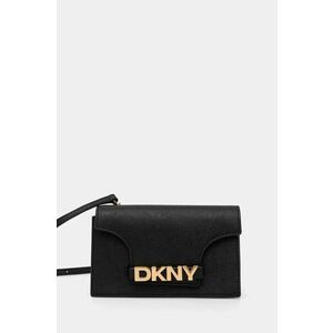 Dkny poseta de piele culoarea negru, R435OG58 imagine