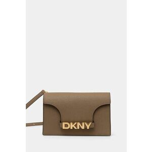 Dkny poseta de piele culoarea bej, R435OG58 imagine