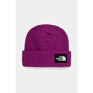 The North Face caciula SALTLINED BEANIE culoarea violet, din tricot gros, NF0A7WG81I71 imagine