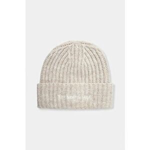 The North Face caciula din amestec de lana Fohair Cabin Beanie culoarea bej, din tricot gros, NF0A887TQLI1 imagine