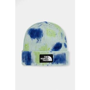 The North Face caciula Tie Dye Logo Box Beanie culoarea turcoaz, bumbac, NF0A7WJI9CI1 imagine