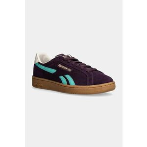 Reebok Classic sneakers din piele intoarsă Club C Grounds Uk culoarea violet, 100201229 imagine