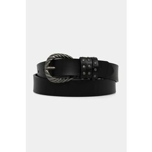 Pepe Jeans curea de piele HALSEY BELT femei, culoarea negru, PL020856 imagine