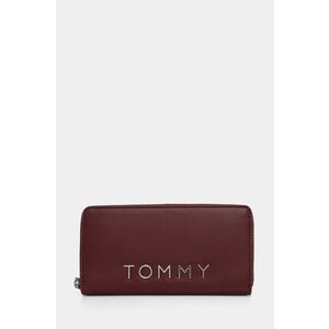 Tommy Jeans portofel femei, culoarea bordo, AW0AW16485 imagine