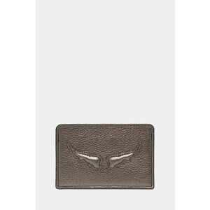 ZADIG&VOLTAIRE carcasa din piele culoarea argintiu, LWSG01267 imagine