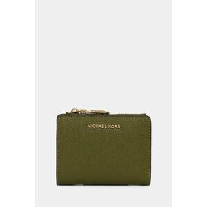 MICHAEL Michael Kors portofel de piele femei, culoarea verde imagine