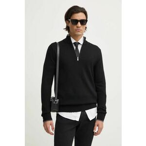 Michael Kors pulover de lana barbati, culoarea negru, light, cu turtleneck, CF460FA7AP imagine