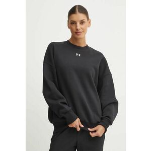 Under Armour bluza Rival Fleece femei, culoarea negru, neted, 1386463 imagine