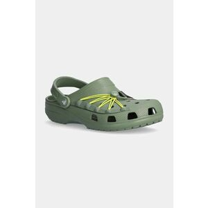 Crocs papuci Classic Lockdown Clog barbati, culoarea verde, 210393 imagine