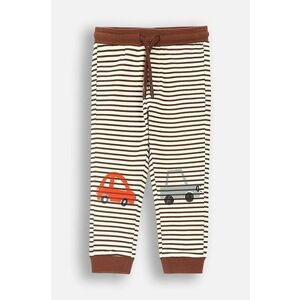 Coccodrillo pantaloni de trening din bumbac pentru copii culoarea maro, modelator, MY WAY BOY NEWBORN imagine