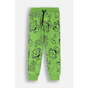 Coccodrillo pantaloni de trening din bumbac pentru copii culoarea verde, modelator, GRUNGE SWAMP BOY KIDS imagine