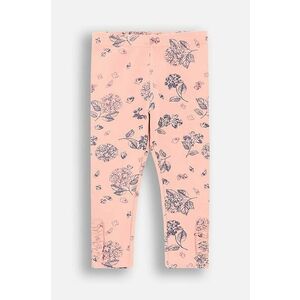 Coccodrillo leggins din bumbac pentru copii culoarea roz, modelator, FLOWERS GIRL NEWBORN imagine