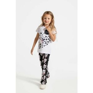 Coccodrillo leggins din bumbac pentru copii culoarea negru, modelator, LICENCE GIRL DISNEY imagine