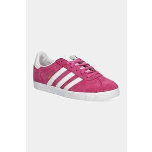 adidas Originals sneakers de piele întoarsă pentru copii GAZELLE culoarea roz, IF9801 imagine