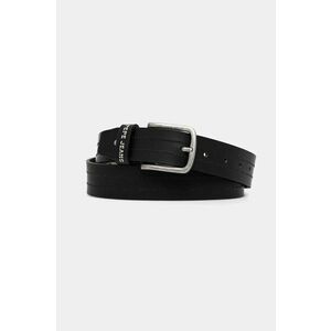 Pepe Jeans curea de piele ELMER BELT barbati, culoarea negru, PM021029 imagine