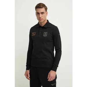 Aeronautica Militare longsleeve barbati, culoarea negru, cu imprimeu, PO1835P192 imagine