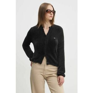 Tommy Jeans cardigan femei, culoarea negru, DW0DW19683 imagine