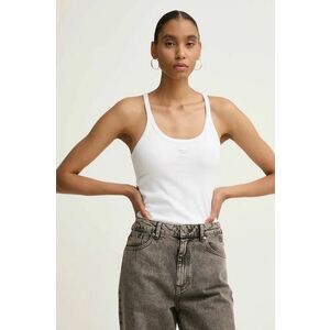 ZADIG&VOLTAIRE top din bumbac culoarea alb, JWTT00243 imagine