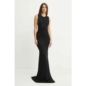 Elisabetta Franchi rochie culoarea negru, maxi, mulata, AB58642E2 NORBLIN imagine