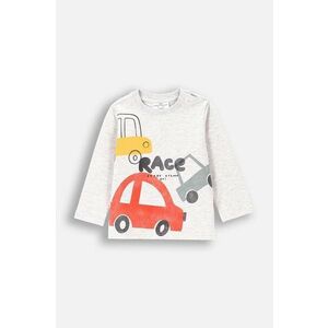 Coccodrillo longsleeve bebelusi culoarea gri, cu imprimeu, MY WAY BOY NEWBORN imagine