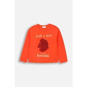 Coccodrillo longsleeve copii culoarea rosu, RODEO GIRL KIDS imagine