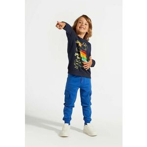 Coccodrillo pantaloni de trening din bumbac pentru copii neted, DIGITAL BOY KIDS imagine