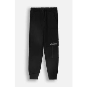 Coccodrillo pantaloni de trening din bumbac pentru copii culoarea negru, neted, GRUNGE SWAMP BOY JUNIOR imagine