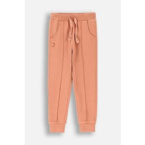 Coccodrillo pantaloni de trening din bumbac pentru copii culoarea roz, neted, RODEO GIRL KIDS imagine