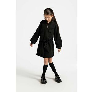 Coccodrillo rochie din bumbac pentru copii culoarea negru, mini, drept, CARTOONS GIRL JUNIOR imagine