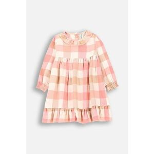 Coccodrillo rochie din bumbac pentru bebeluși culoarea alb, mini, evazati, FLOWERS GIRL NEWBORN imagine