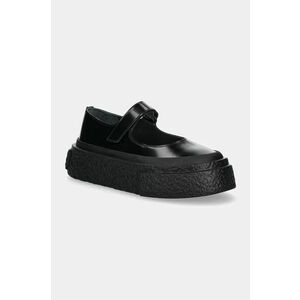 MM6 Maison Margiela pantofi de piele femei, culoarea negru, cu platforma, S66WS0105.P7983 imagine