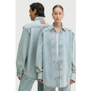 Y/Project geaca jeans EVERGREEN SNAP OFF DENIM SHIRT de tranzitie, 207SI001 imagine