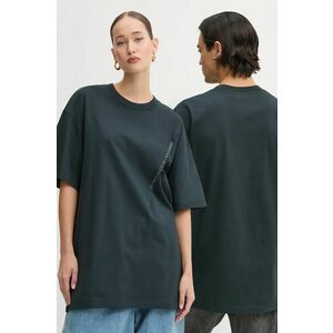 Y/Project tricou din bumbac EVERGREEN PINCHED LOGO T-SHIRT culoarea negru, cu imprimeu, 204TS001 imagine