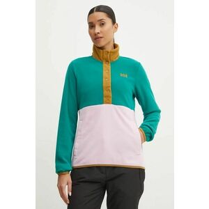 Helly Hansen hanorac Daybreaker Snap culoarea verde, modelator, 49535 imagine