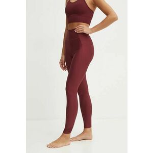 Casall jambiere de yoga Crease culoarea bordo, neted, 24242 imagine