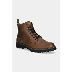 Barbour pantofi inalti de piele Harvey barbati, culoarea maro, MFO0772BR76 imagine