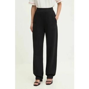 Iceberg pantaloni de trening din bumbac culoarea negru, neted, B122 6314 imagine