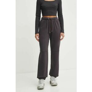 Roxy pantaloni de trening Oasis Haze culoarea gri, neted, ERJFB03443 imagine