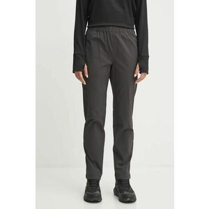 Helly Hansen pantaloni sport Rask femei, culoarea gri, drept, medium waist, 63376 imagine