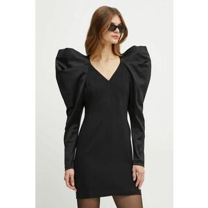 Karl Lagerfeld rochie culoarea negru, mini, mulata, 246W1308 imagine